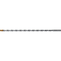 Extra Length Drill Bit: 0.1969″ Dia, 140 °, Solid Carbide TiSiAlCrN Finish, 6.654″ Flute Length, 7.874″ OAL, Straight-Cylindrical Shank, Series DC160-30-A1