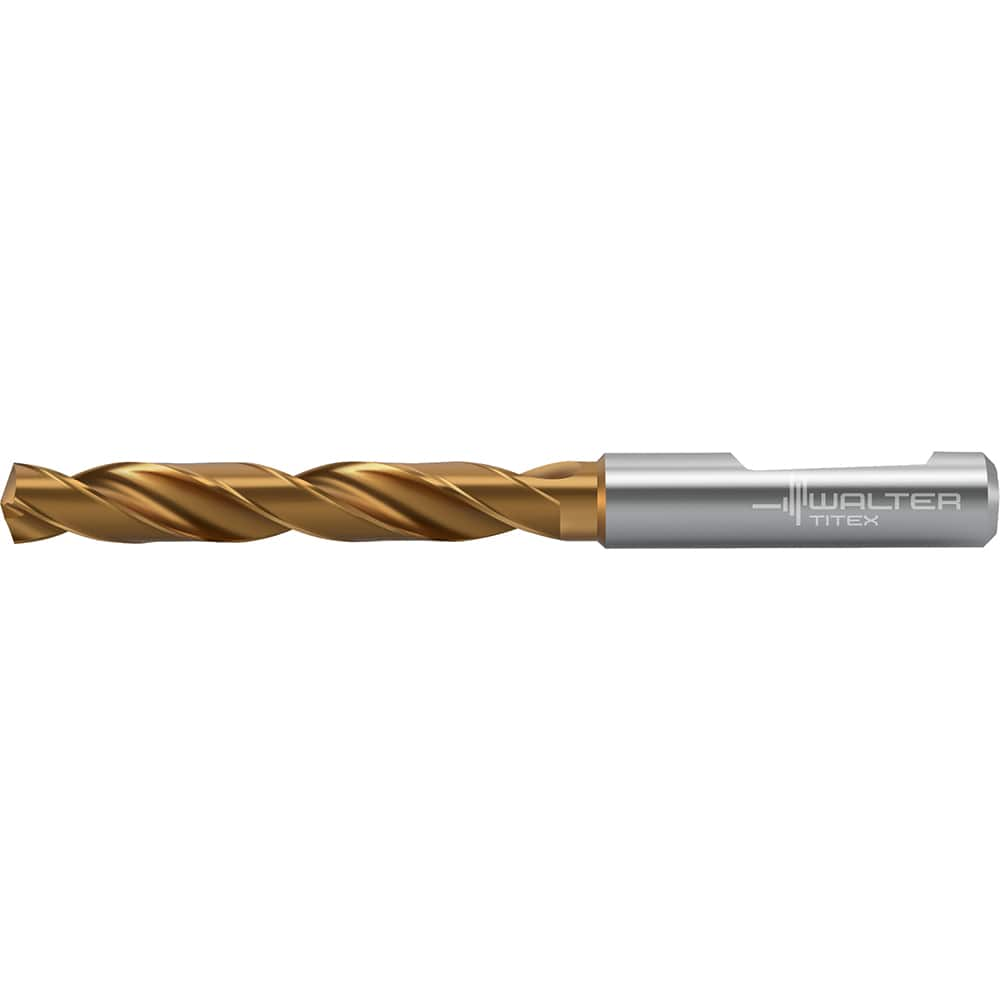 Jobber Length Drill Bit: 0.4173″ Dia, 140 °, Solid Carbide TiSiAlCrN, AlTiN Finish, 4.646″ OAL, Right Hand Cut, Whistle Notch Shank, Series DC160-05-F0