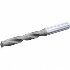 Screw Machine Length Drill Bit: 0.7283″ Dia, 140 °, Solid Carbide AlTiN & TiN Finish, Right Hand Cut, Spiral Flute, Straight-Cylindrical Shank, Series HPX