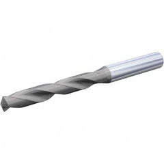 Jobber Length Drill Bit: 0.625″ Dia, 140 °, Solid Carbide TiN, AlTiN Finish, Right Hand Cut, Helical Flute, Straight-Cylindrical Shank