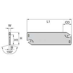 * 12251355000 W TOOLHOLDER - Exact Industrial Supply
