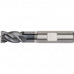 Kennametal - 4mm Diam 4 Flute Solid Carbide 0.25mm Corner Radius End Mill - Exact Industrial Supply