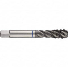 Spiral Flute Tap: 5/8-18, UNF, 4 Flute, Bottoming, 2BX Class of Fit, HSS-E, Slidur Finish Right Hand Flute, Right Hand Thread, H5 & H6, Series 4655