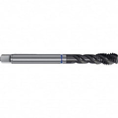 Spiral Flute Tap: BSP, 3 Flute, Semi-Bottoming, X Class of Fit, HSS-E, TiAlN Finish Right Hand Flute, Right Hand Thread, Series 0395