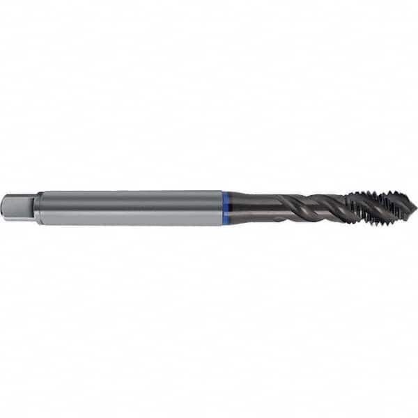 Spiral Flute Tap: M20 x 2.50, Metric, 4 Flute, Semi-Bottoming, 7GX Class of Fit, HSS-E, TiAlN Finish Right Hand Flute, Right Hand Thread, D15 & D16, Series 4626