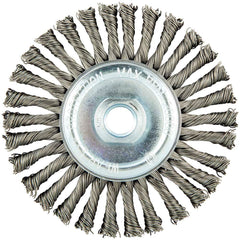 Norton - 4-1/2" OD, 5/8-11 Arbor Hole, Stringer Bead Carbon Wheel Brush - Exact Industrial Supply
