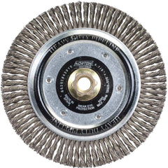 Norton - 6-7/8" OD, 5/8-11 Arbor Hole, Stringer Bead Carbon Wheel Brush - Exact Industrial Supply