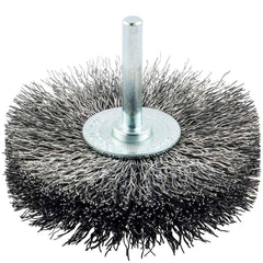Norton - 3" OD, Crimped Carbon Wheel Brush - Exact Industrial Supply