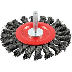Norton - 3" OD, Knotted Carbon Wheel Brush - Exact Industrial Supply