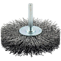 Norton - 3" OD, Crimped Carbon Wheel Brush - Exact Industrial Supply
