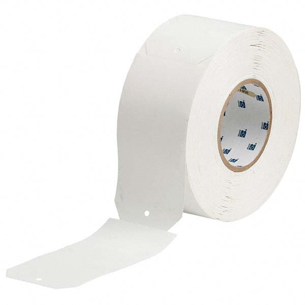 Brady - Labels, Ribbons & Tapes Type: Die-Cut Tags for Printers Color: White - Exact Industrial Supply