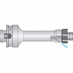 Axial Clamp Modular Shank Modular Reamer Body 50mm Shank Diam, 152″ OAL, Right Hand Cut