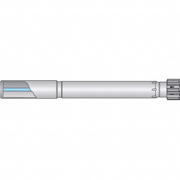 Axial Clamp Straight Shank Modular Reamer Body 32mm Shank Diam, 185mm Body Length, 245″ OAL, Right Hand Cut, 50.61 to 60.6mm Head Diam Compatibility