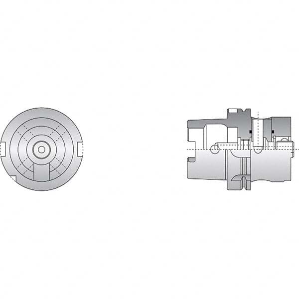 Allied Machine and Engineering - 50mm Diam Radial Clamp HSK Modular Reamer Body - Exact Industrial Supply