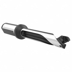 Allied Machine and Engineering - 16mm to 17mm Diam 5xD 84.9mm Max Depth Straight Flute Spade Drill - Exact Industrial Supply