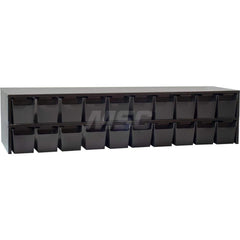 Platt & LaBonia - Stacking Bins; Type: Stacking Bins ; Width (Inch): 40 ; Height (Inch): 9-5/16 ; Bin Material: Plastic ; Bin Color: Red ; Features: Includes (10) Small & (5) Large Black High Impact Styrene Bins; Each Bin Includes (2) Adjustable Dividers - Exact Industrial Supply