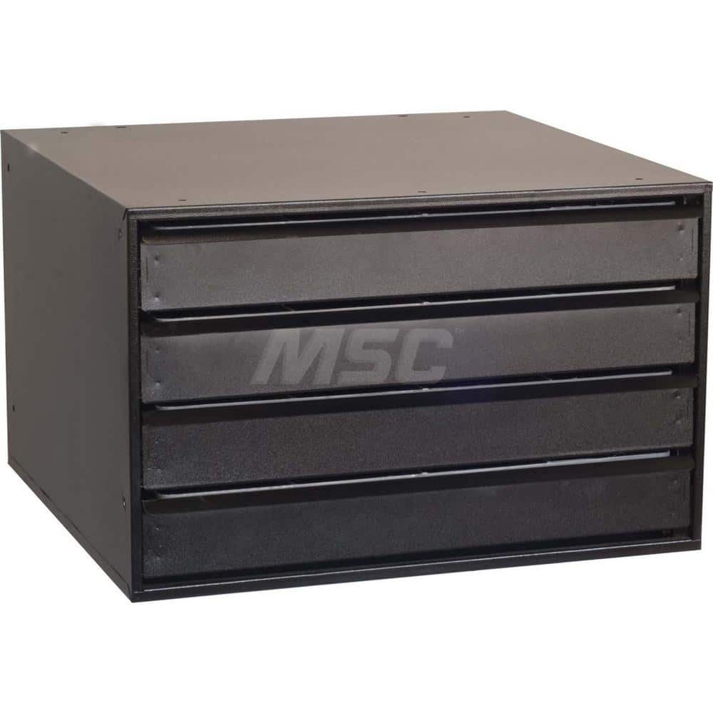 Platt & LaBonia - Small Parts Cabinets; Type: Modular Drawer Cabinet ; Number of Drawers: 4.000 ; Width (Inch): 23-1/2 ; Depth (Inch): 22 ; Height (Inch): 15 ; Frame Material: Steel - Exact Industrial Supply