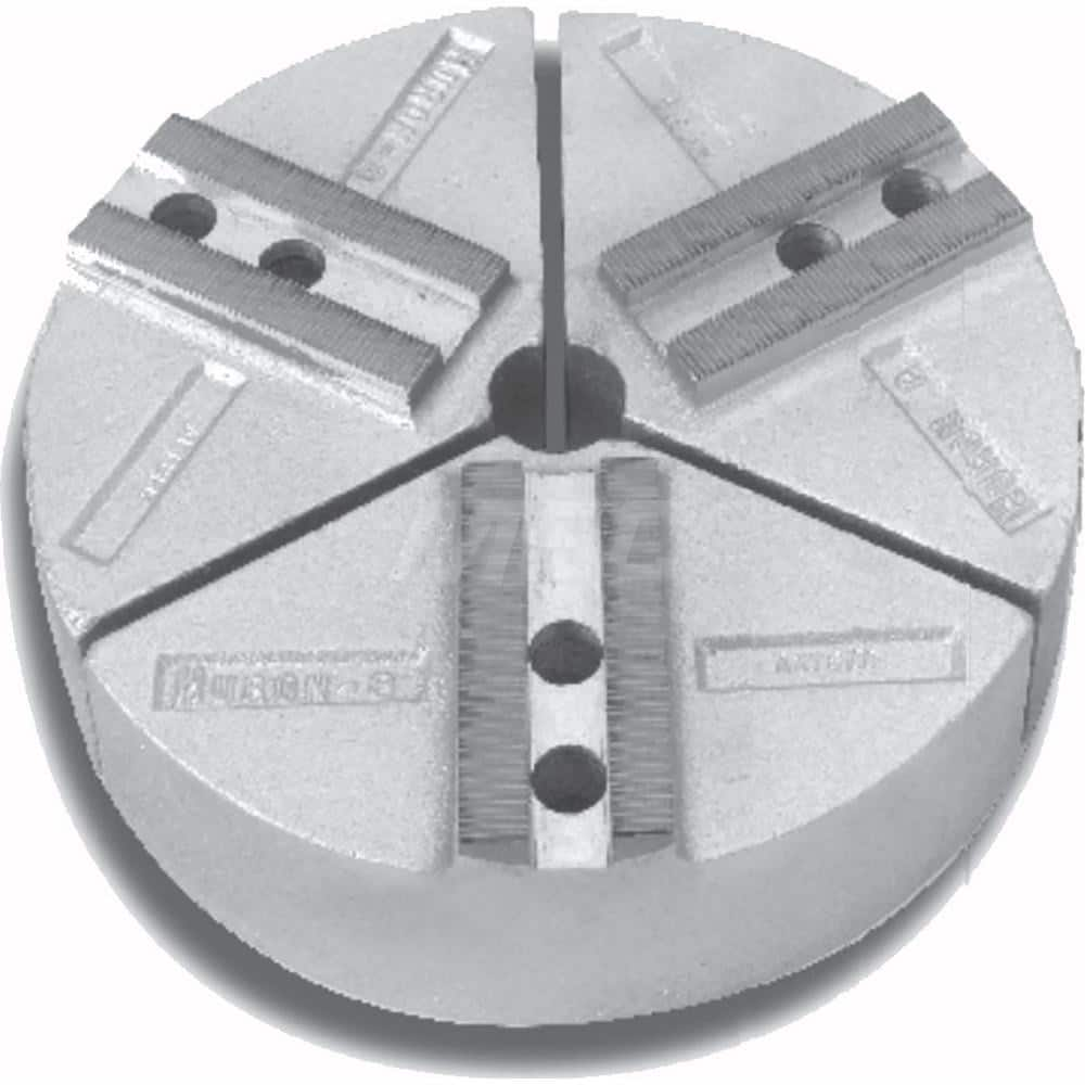 Soft Lathe Chuck Jaw: Serrated 12″ OAW, 2″ OAH, 12″ OAL, 1.18″ Between Mount Holes, Aluminum