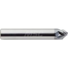 M.A. Ford - Chamfer Mills; Cutter Head Diameter (Inch): 3/16 ; Included Angle A: 90 ; Chamfer Mill Material: Solid Carbide ; Chamfer Mill Finish/Coating: AlCrN ; Overall Length (Inch): 2 ; Shank Diameter (Inch): 3/16 - Exact Industrial Supply