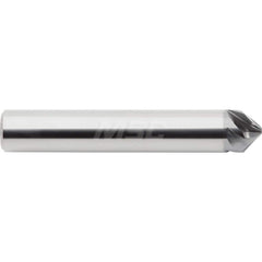 M.A. Ford - Chamfer Mills; Cutter Head Diameter (Inch): 1/8 ; Included Angle A: 90 ; Chamfer Mill Material: Solid Carbide ; Chamfer Mill Finish/Coating: AlCrN ; Overall Length (Inch): 2-1/2 ; Shank Diameter (Inch): 1/4 - Exact Industrial Supply