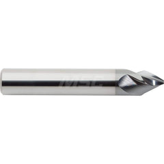 M.A. Ford - Chamfer Mills; Cutter Head Diameter (Inch): 1/4 ; Included Angle A: 60 ; Chamfer Mill Material: Solid Carbide ; Chamfer Mill Finish/Coating: AlCrN ; Overall Length (Inch): 2-1/2 ; Shank Diameter (Inch): 1/4 - Exact Industrial Supply