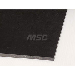 Plastic Sheet: Cast Acrylic, Black, 10,000 psi Tensile Strength 10,000 psi, Black