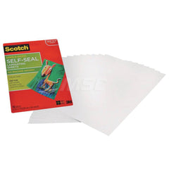3M - Laminate; Thickness (mil): 0.0310 ; Width (Inch): 12 ; Length (Feet): 9 ; Description: Scotch? Self Sealing Laminating Sheets provide instant, permanent document laminating without heat or hassle. Protects and adds professionalism to business docume - Exact Industrial Supply