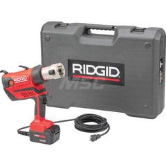 Ridgid - Benders, Crimpers & Pressers; Type: Presser ; Maximum Pipe Capacity (Inch): 4 ; Minimum Pipe Capacity: 1/2 (Inch); Overall Length (Inch): 11 ; Includes: RP 350 Press Tool; 120V AC Adapter; Carrying Case ; For Use With: Viega ProPress and MegaPre - Exact Industrial Supply