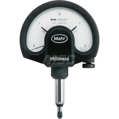 Mahr - Dial Comparator Gages; Dial Graduation (Decimal Inch): 0.000050 ; Dial Graduation (mm): 0.0100 ; Accuracy (micro m): 1 (Ge); 1.2 (Gges); 0.7 (Gt) ; Accuracy (Decimal Inch): 0.00005 (Ge); 0.00006(Gges); 0.000035 (Gt) ; Maximum Measurement (Decimal - Exact Industrial Supply