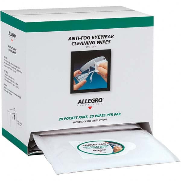 Allegro - 20 20-Pack Pieces Lens Cleaning Towelettes - Exact Industrial Supply