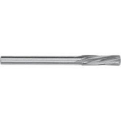 Magafor - 8.3mm Solid Carbide Chucking Reamer - Spiral Flute, 6.3mm Straight Shank, 25mm Flute Length, 71mm OAL - Exact Industrial Supply