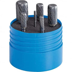 SGS Pro - Burr Sets Head Shape: (6) Corner Radius/Cylinder Tooth Style: Double Cut - Exact Industrial Supply