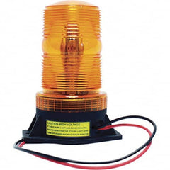 Railhead Corporation - Strobe & Flashing Lights Light Type: Single; Double; Quad; Revolving Lens Color: Amber - Exact Industrial Supply