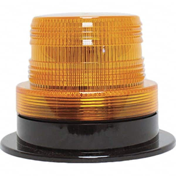 Railhead Corporation - Strobe & Flashing Lights Light Type: Quad High; Double; Quad Low; Triple Flash Lens Color: Amber - Exact Industrial Supply