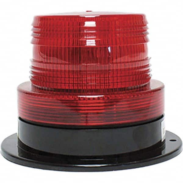 Railhead Corporation - Strobe & Flashing Lights Light Type: Quad High; Double; Quad Low; Triple Flash Lens Color: Red - Exact Industrial Supply