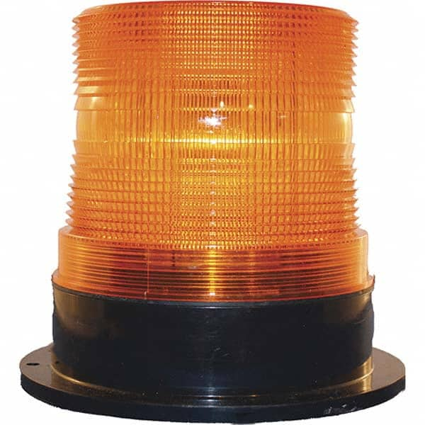 Railhead Corporation - Strobe & Flashing Lights Light Type: Single; Double; Quad; Revolving Lens Color: Amber - Exact Industrial Supply