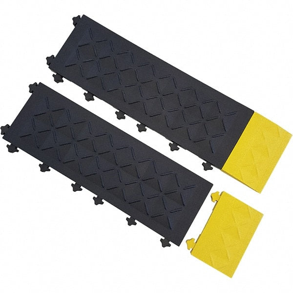 Ergo Advantage - 6" Long x 4" Wide x 1" Thick, Anti-Fatigue Modular Matting Anti-Fatigue Flooring - Exact Industrial Supply