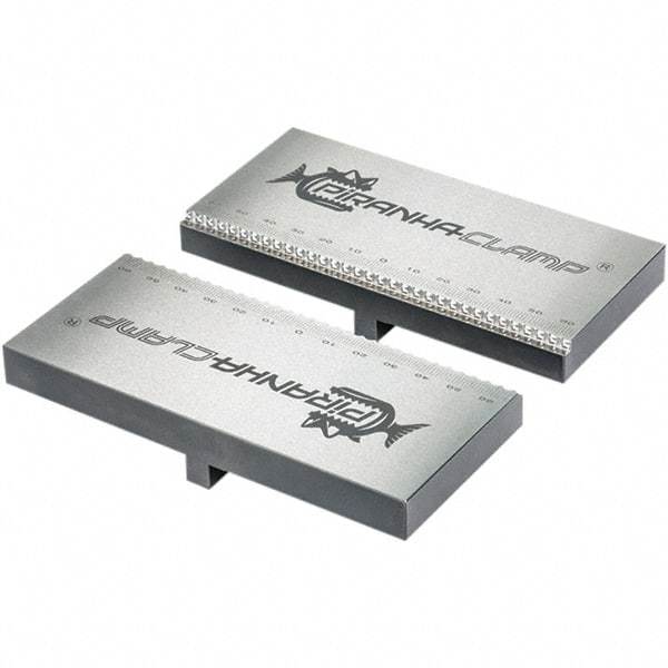 Piranha Clamp - Vise Jaw Sets Jaw Width (mm): 22.00 Set Type: Standard - Exact Industrial Supply
