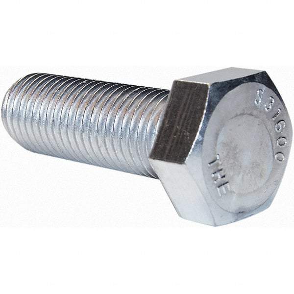 Value Collection - 1-8 2-3/4" Long Hex Head Cap Screw - Fully Threaded, 316 Stainless Steel, Uncoated - Exact Industrial Supply