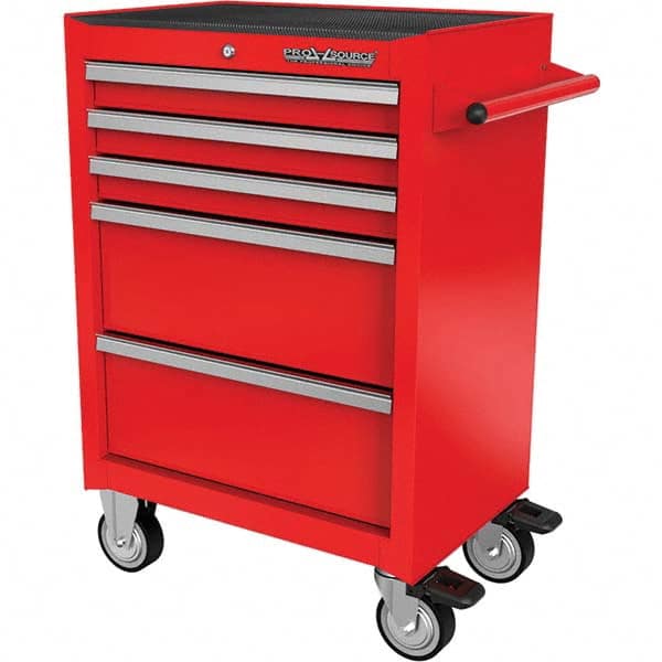 PRO-SOURCE - 5 Drawer 1,320 Lb Capacity Steel Tool Roller Cabinet - Exact Industrial Supply