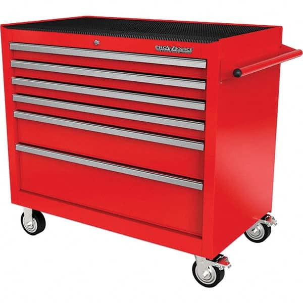 PRO-SOURCE - 6 Drawer 1,540 Lb Capacity Steel Tool Roller Cabinet - Exact Industrial Supply