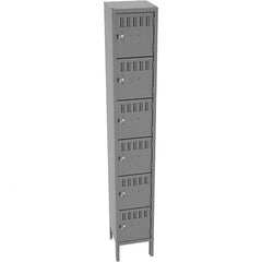 Tennsco - 6 Door, 6 Tier, Locker - Exact Industrial Supply