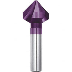 Magafor - 6.3mm Head Diam, 13/64" Shank Diam, 90° Solid Carbide Countersink - Exact Industrial Supply