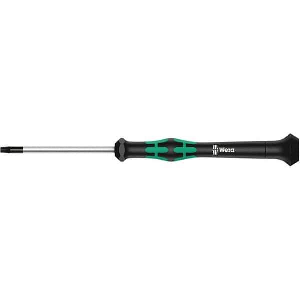 Wera - T4 Torx Driver - 1-37/64" Blade Length, 137mm OAL, Ergonomic Handle - Exact Industrial Supply