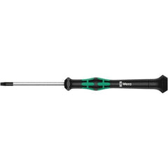 Wera - T4 Torx Driver - 1-37/64" Blade Length, 137mm OAL, Ergonomic Handle - Exact Industrial Supply