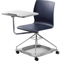 NPS - Swivel & Adjustable Office Chairs   Type: Mobile Tablet Chair    Color: Blue - Exact Industrial Supply