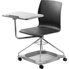 NPS - Swivel & Adjustable Office Chairs   Type: Mobile Tablet Chair    Color: Black - Exact Industrial Supply