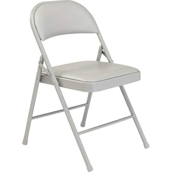 NPS - Folding Chairs Pad Type: Folding Chair w/Vinyl Padded Seat Material: Steel - Exact Industrial Supply