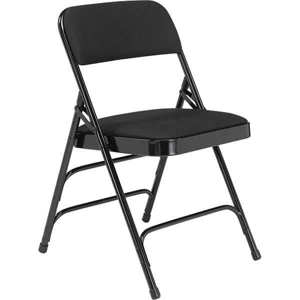 NPS - Folding Chairs Pad Type: Folding Chair w/Fabric Padded Seat Material: Steel - Exact Industrial Supply
