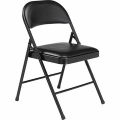 NPS - Folding Chairs Pad Type: Folding Chair w/Vinyl Padded Seat Material: Steel - Exact Industrial Supply